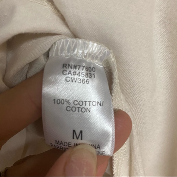 Free People X Chaser AC/DC Maxi Top Cream Size M - Picture 8 of 9